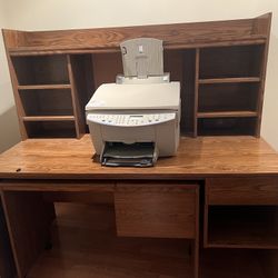 Office Desk W/ Side Table 