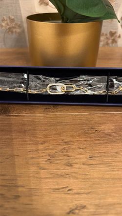 Swarovski gold bracelet