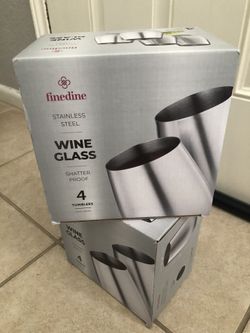 Stainless Steel Wine Glasses