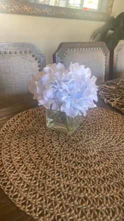 Flower vase / base de Vidrio con Flores