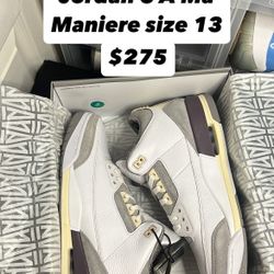 Jordan 3 A Ma Maniere Size 13