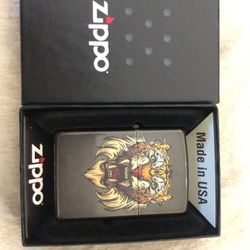 Never Used Tiger Zippo Lighter