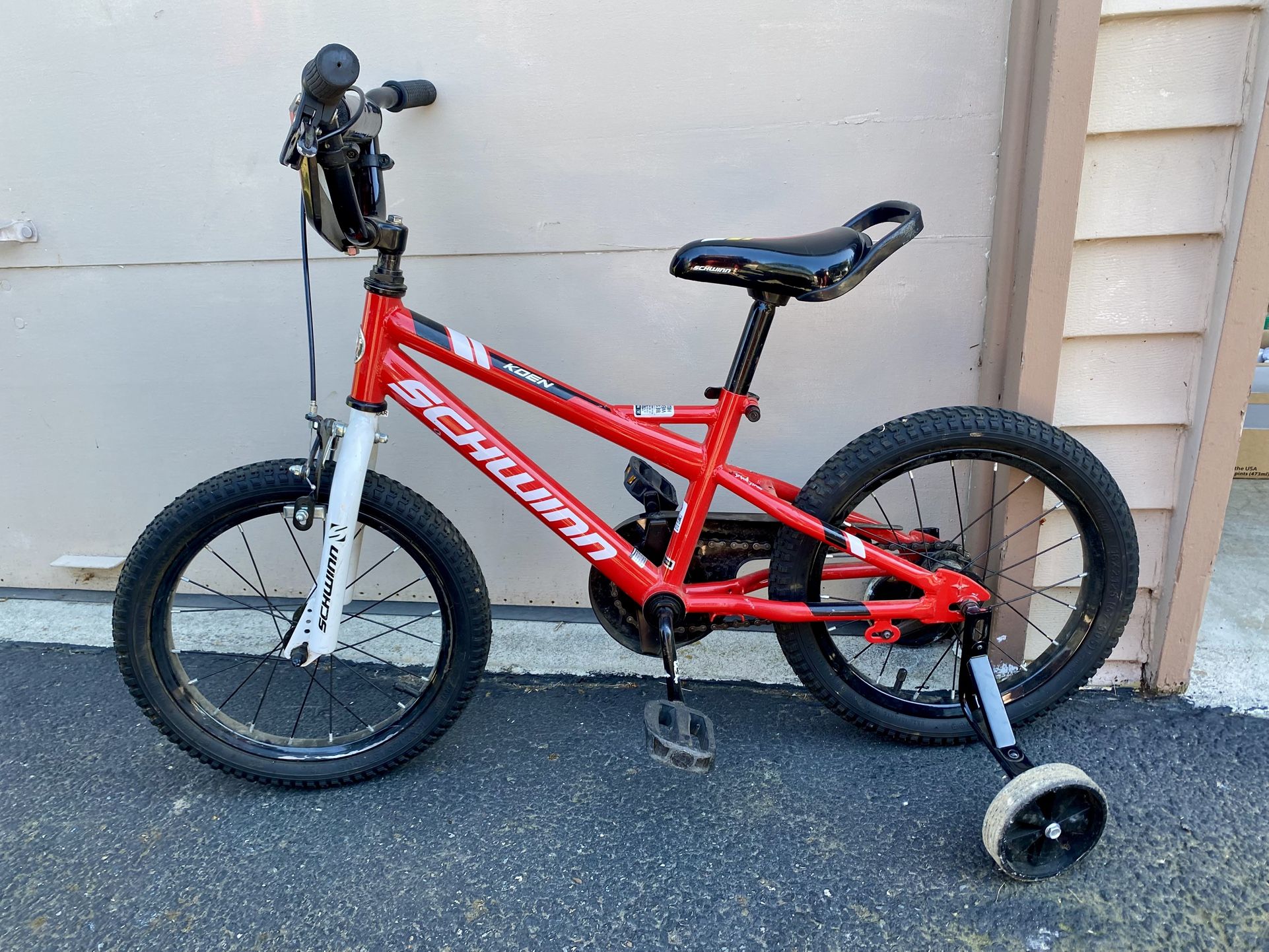 Schwinn Bike 16” With Training Wheels