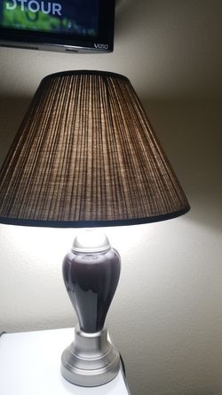 Nice brown and silver lamp