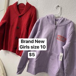 Girls Size 10 Cardigan 