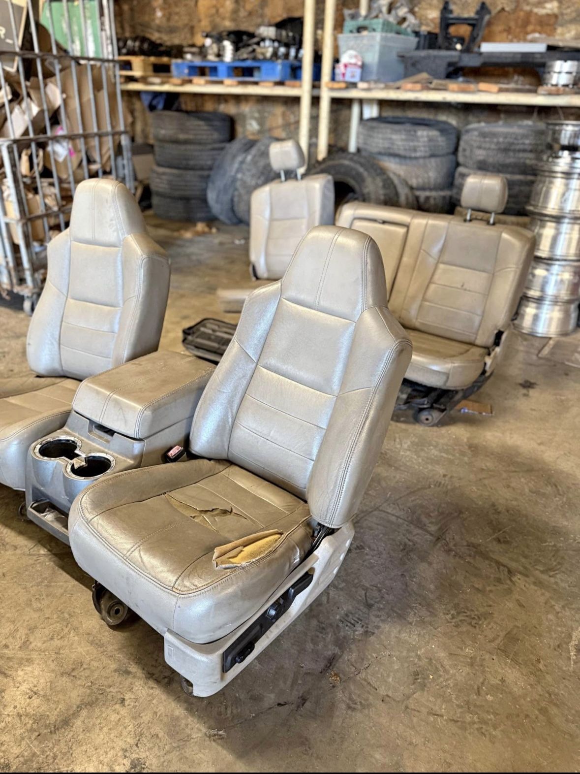 1(contact info removed) ford f250 f350 grey lariat seats