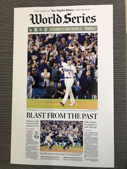 Freddie Freeman. Los Angeles Times Poster. Blast From The Past