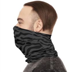 Zebra Print Neck Gaiter Face Mask