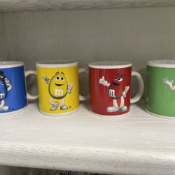 M & M Coffee mugs set of four