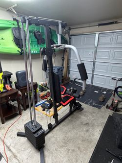 Home Gym Cable Machine with Weight Stack