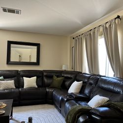 Leather Sectional - Reclining 