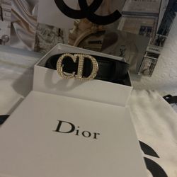 brand new black christian dior women’s belt 