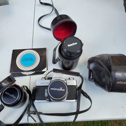 Minolta SRT 101 Camera With Accessories 