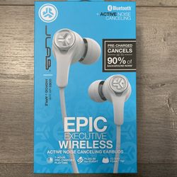 JLab Audio Epic Executive Wireless Active Noise Canceling Earbuds Bluetooth 4.1 - 7-Hour Battery