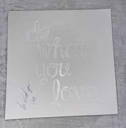 24 stencil templates 12 x 12. Various Phrases Reusable New Plastic Carrier