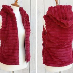 Woman's Size Small Love Tree Hooded Vest
