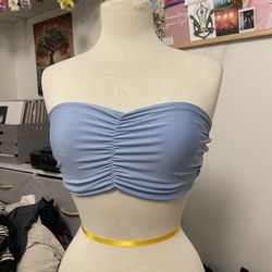 Baby blue crop top