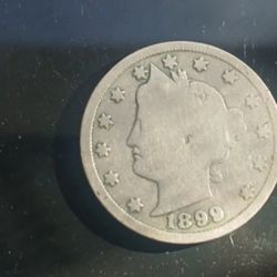 1899 Liberty Head v Nickel Coin