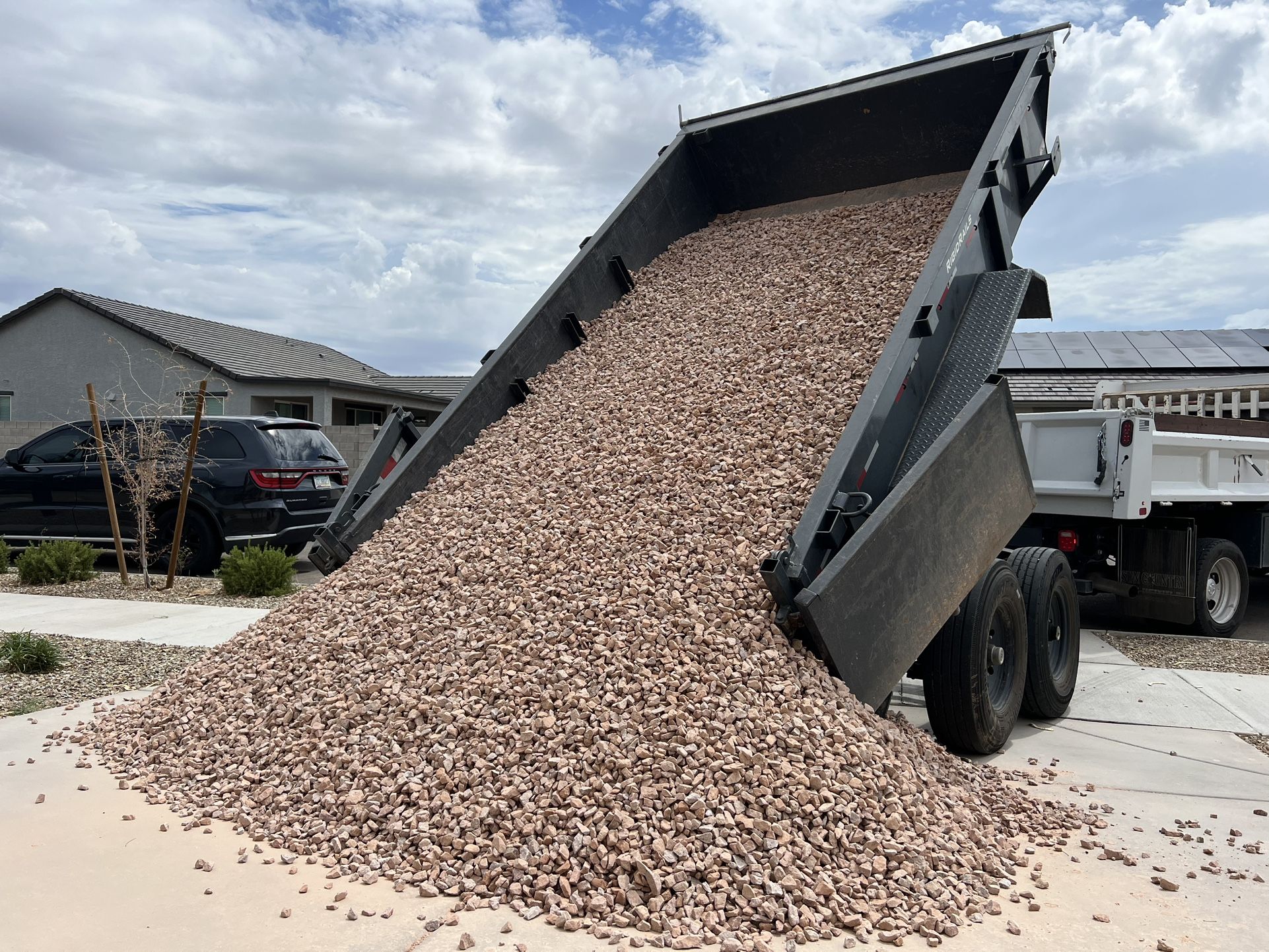 DECORATIVE GARDEN LANDSCAPE GRANITE SLATE YARD GRAVEL GRAVA GRABA PIEDRA ROCK