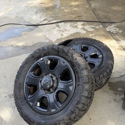 33x12.50 TBB Tires + Original 2018 Ram 3500 Rims