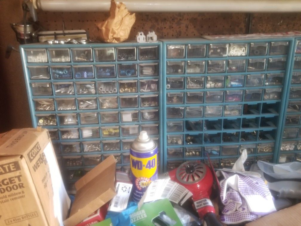 5 Loaded Nuts & Bolts Bin With Drawers Can Be Sold Separately