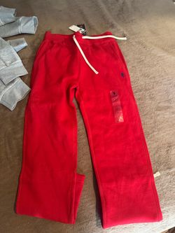 Size Small Polo Ralph Lauren Men's Red  Fleece Sweatpants