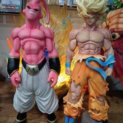Majin Buu & Goku Super Sayan Figures