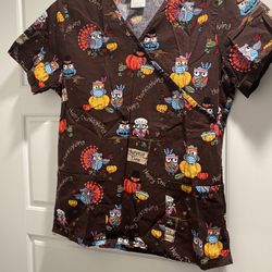 Scrub With Thanksgiving Print￼