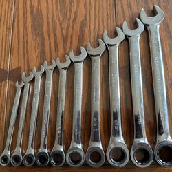 GearWrench/Husky 10 Piece SAE Ratcheting Wrench Set