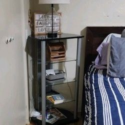 Gaming Console Metal With Glass Shelves