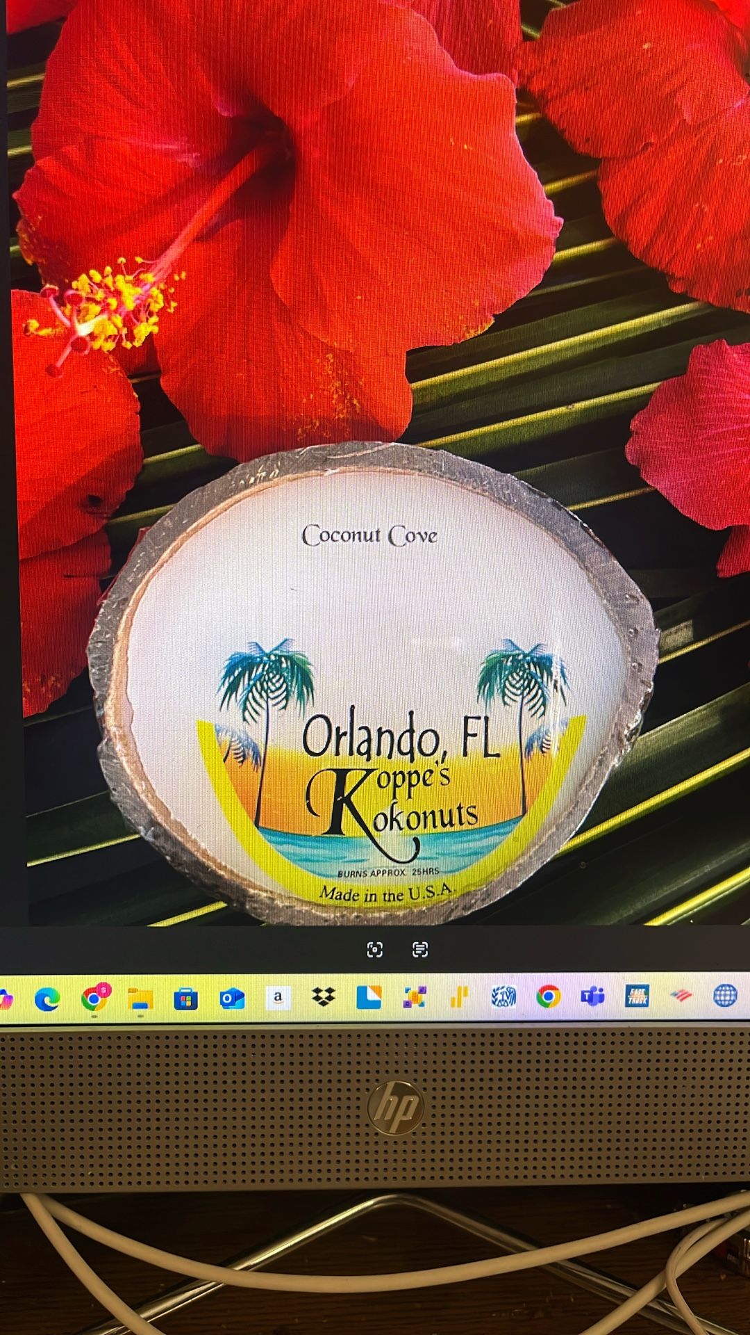 Scented Coconut Shell Candle