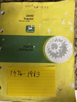 John Deere Tractor 2640 Manual