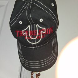 True Religion All Black N A Lil Red Hat For Salebrand New Asking For $4/ Hmu If Interested (contact info removed) Peterock 