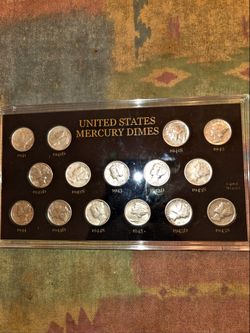Mercury dime Silver set