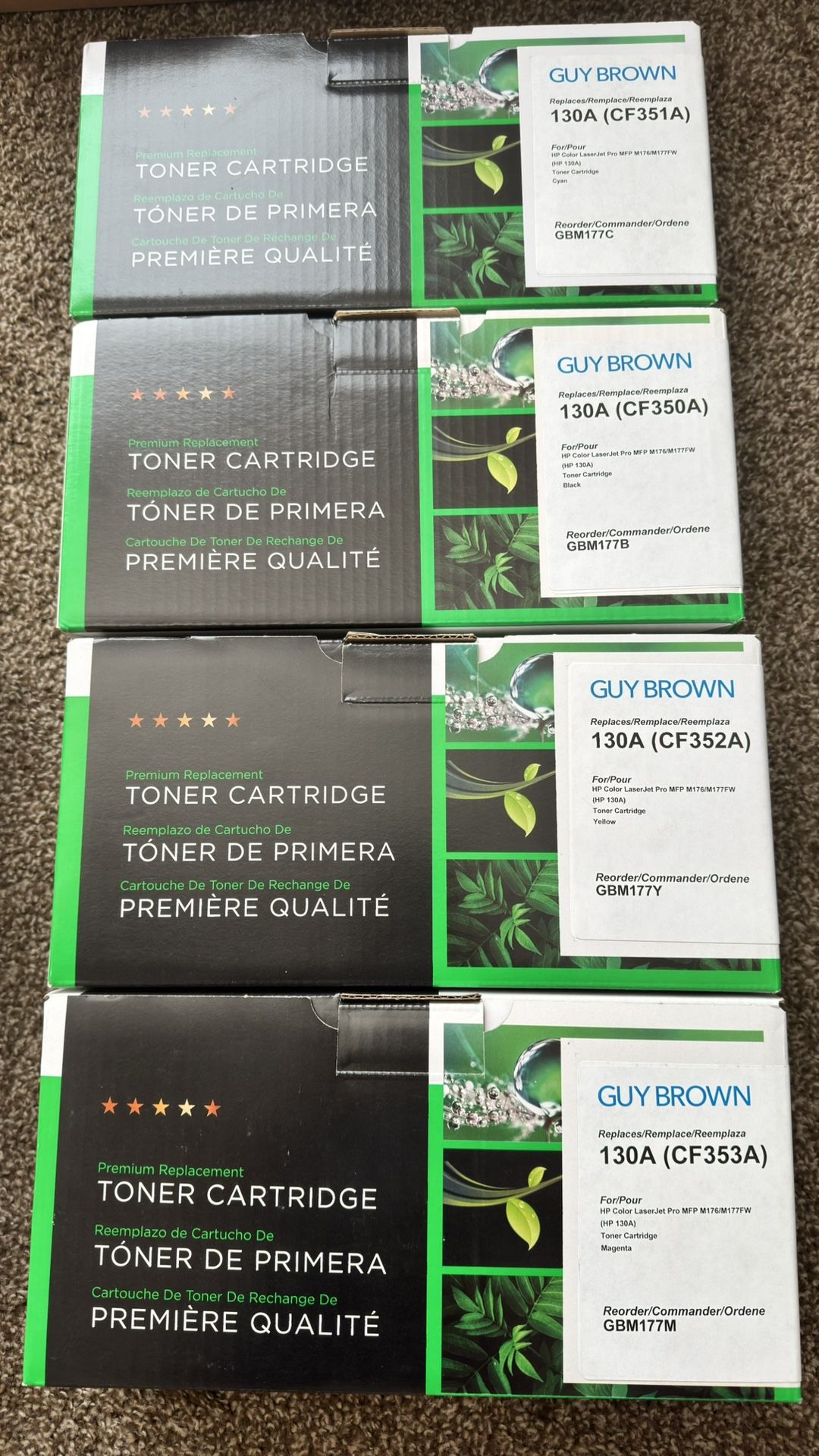 HP Printer Laserjet Toner Cartridges All For $199