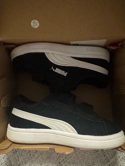 Puma Kids Sneakers Navy Blue Velcro