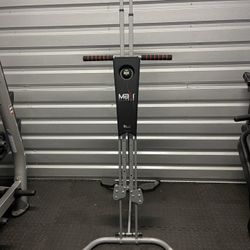 Maxi Climber: Full Body Vertical Climbing Fitness Step Machine with Adjustable Settings, Ideal for Home Gym Cardio and Strength Workouts, Includes Ste