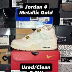 Jordan 4 Metallic Gold