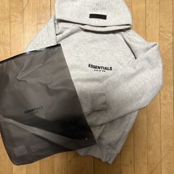 Essentials Light Oatmeal Hoodie Size Xs