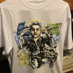 XL White T-Shirt Suede X Skysdalimit