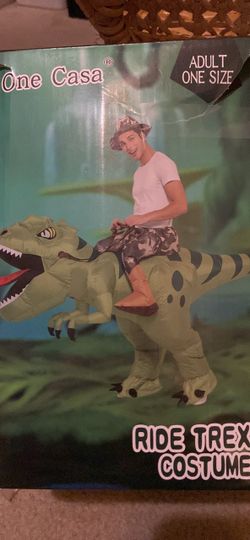 Halloween Inflatable Ride T-Rex Costume Adult