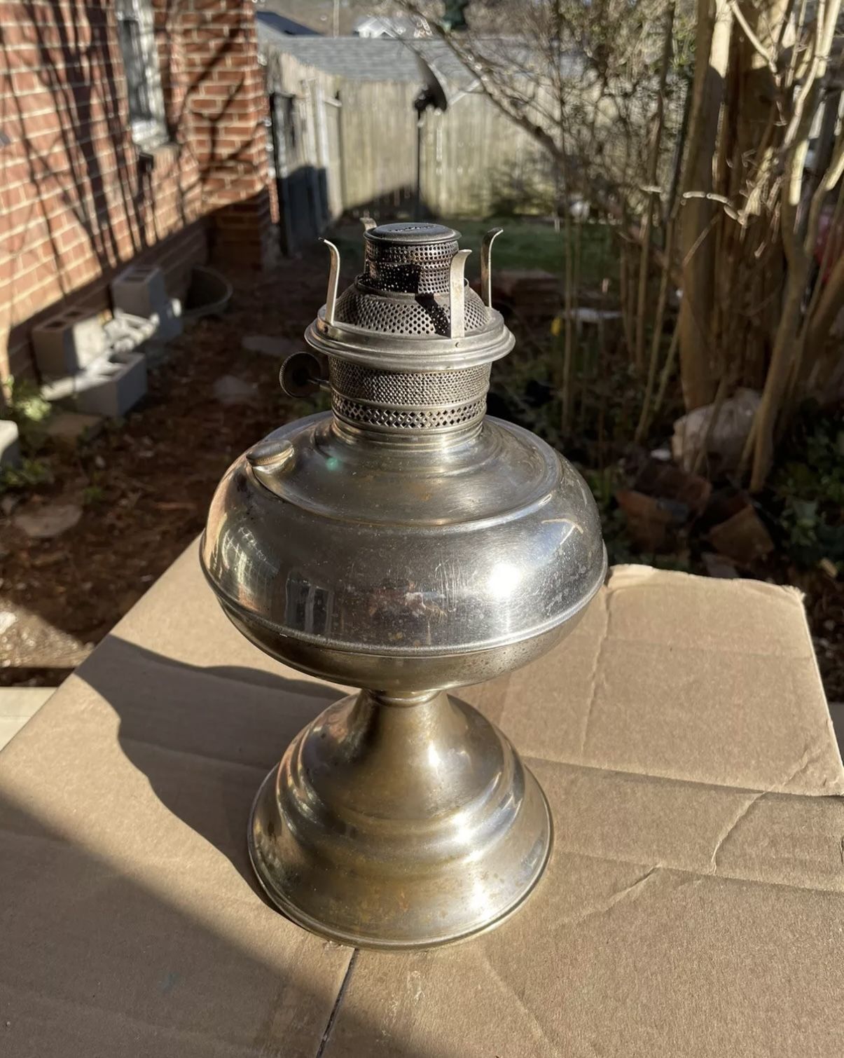 Vintage Oil Lantern Dated 1958 . By Daylight Nice