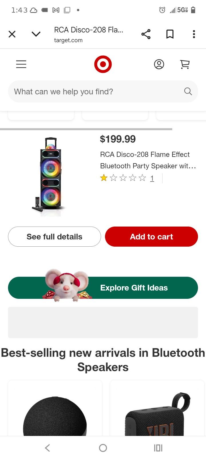 Rca Ultra Tone Led Speaker