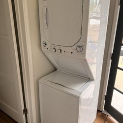 GE Electric Stacked Laundry