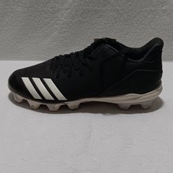 Adidas Icon Bounce Low Molded Baseball Cleats Black/White Size 7.5