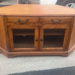 Solid Oak TV Stand 
