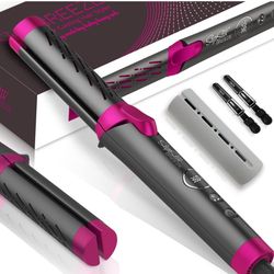 Breeze Airflow Hair Styler, 2-in-1 Hair Straightener and Curler, Create No Damage Long Last Bouncy Curls Waves & Smooth Straight, Ceramic Tourmaline F