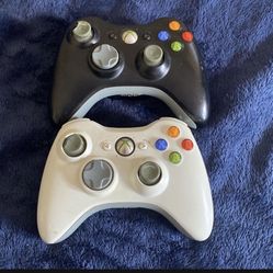 Two xBox 360 Controllers 