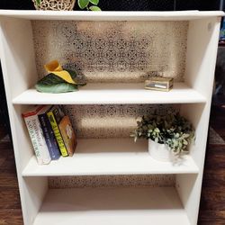 White And Gold  Bookshelf