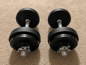 Yes4All adjustable cast-iron dumbbell set - new